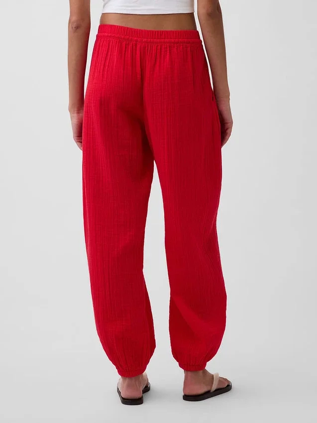 Pamuklu Gazlı Kolay Jogger Pantolon