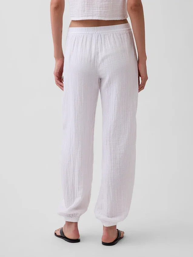 Pamuklu Gazlı Kolay Jogger Pantolon