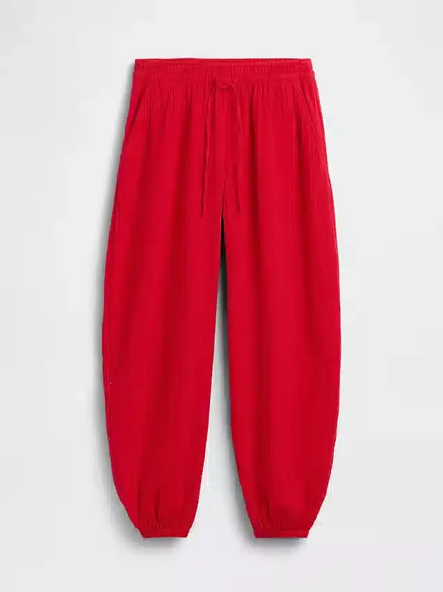 Pamuklu Gazlı Kolay Jogger Pantolon