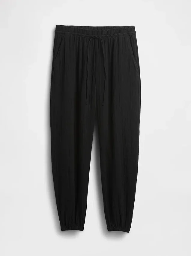 Pamuklu Gazlı Kolay Jogger Pantolon