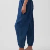 Pamuklu Gazlı Kumaş Denim Kolay Giyilebilir Barrel Jogger Pantolon