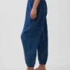 Pamuklu Gazlı Kumaş Denim Kolay Giyilebilir Barrel Jogger Pantolon