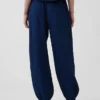 Pamuklu Gazlı Kumaş Denim Kolay Giyilebilir Barrel Jogger Pantolon