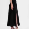 Pamuklu Gazlı Smocked Bel Maxi Etek