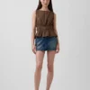 Pamuklu Gazlı Smocked Bel Peplum Üst