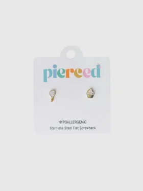 Pierced Co Doğum Günü Partisi Vidalı Küpeler
