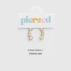 Pierced Co Huggie Küpeler için Papatya Sürünme Süs