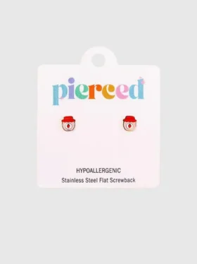 Pierced Co Çilek Reçeli Vidalı Küpeler