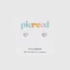 Pierced Co Kalp İkili Vidalı Küpeler