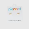 Pierced Co Klasik Gökkuşağı Vidalı Küpeler