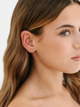 Pierced Co Klasik Gökkuşağı Vidalı Küpeler