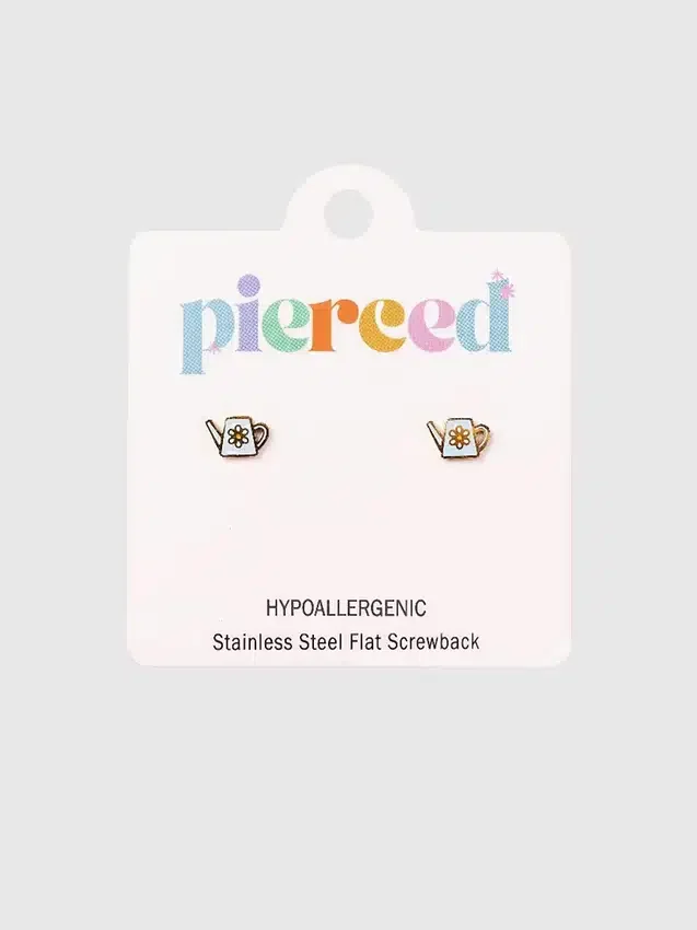 Pierced Co Sulama Kabı Vidalı Küpeler