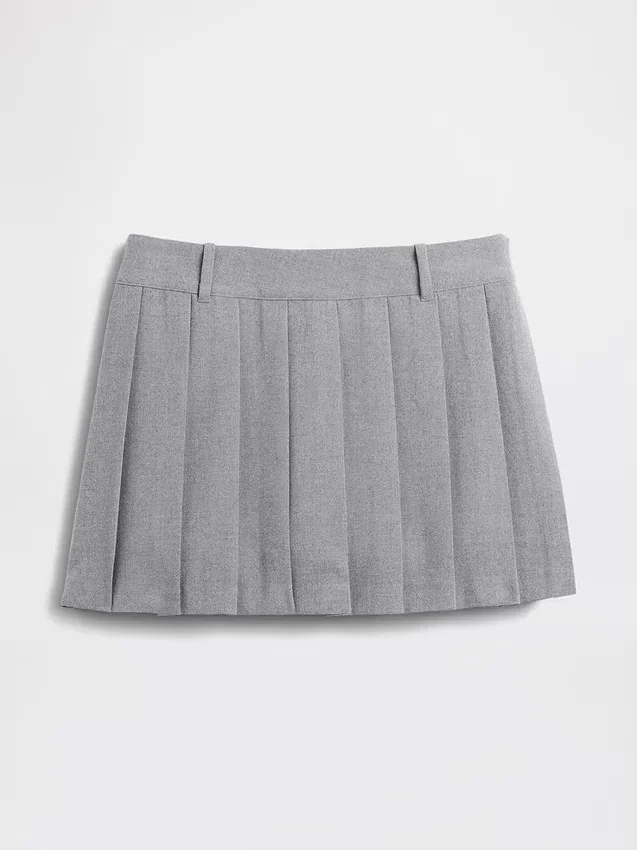 Pileli Mini Etek-Şort