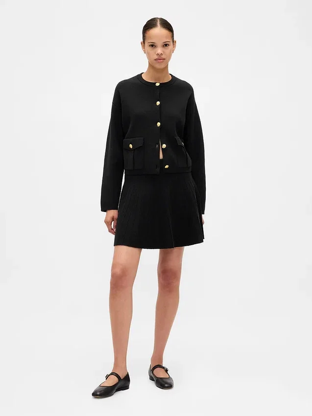 Pileli Mini Kazak Etek
