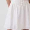 Pintuck Düşük Bel Mini Elbise