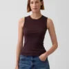Pointelle Şeffaf Tank Top