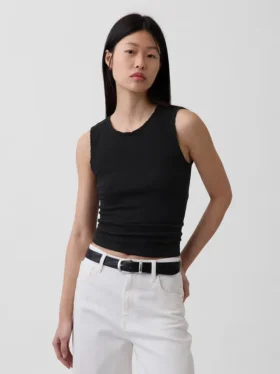 Pointelle Şeffaf Tank Top