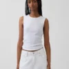 Pointelle Şeffaf Tank Top