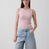 Pointelle Şeffaf Tank Top