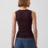 Pointelle Şeffaf Tank Top