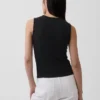 Pointelle Şeffaf Tank Top