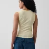 Pointelle Şeffaf Tank Top