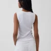 Pointelle Şeffaf Tank Top