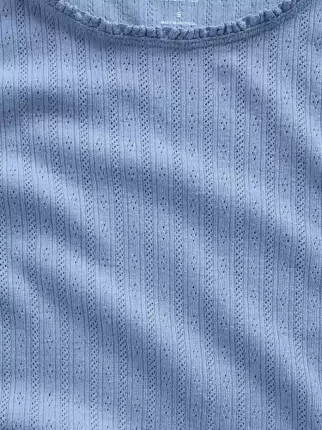 Pointelle Şeffaf Tank Top