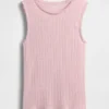 Pointelle Şeffaf Tank Top