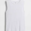Pointelle Şeffaf Tank Top