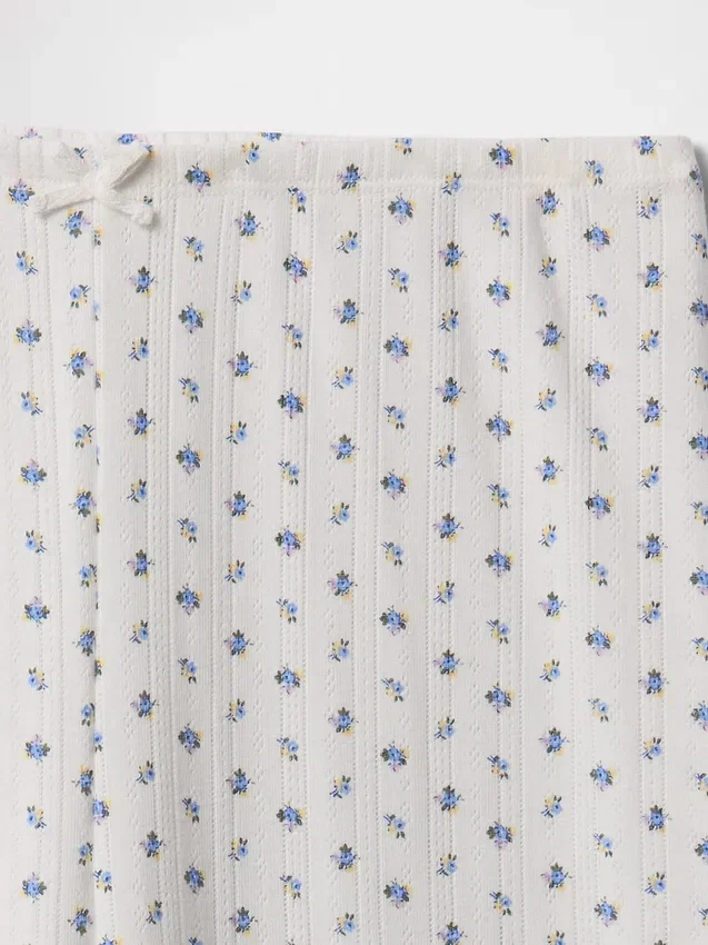 Pointelle Kısa Pijama Pantolonu
