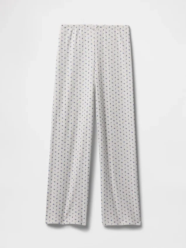 Pointelle Kısa Pijama Pantolonu