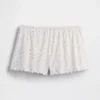 Pointelle Marul Kenarlı Pijama Şortları