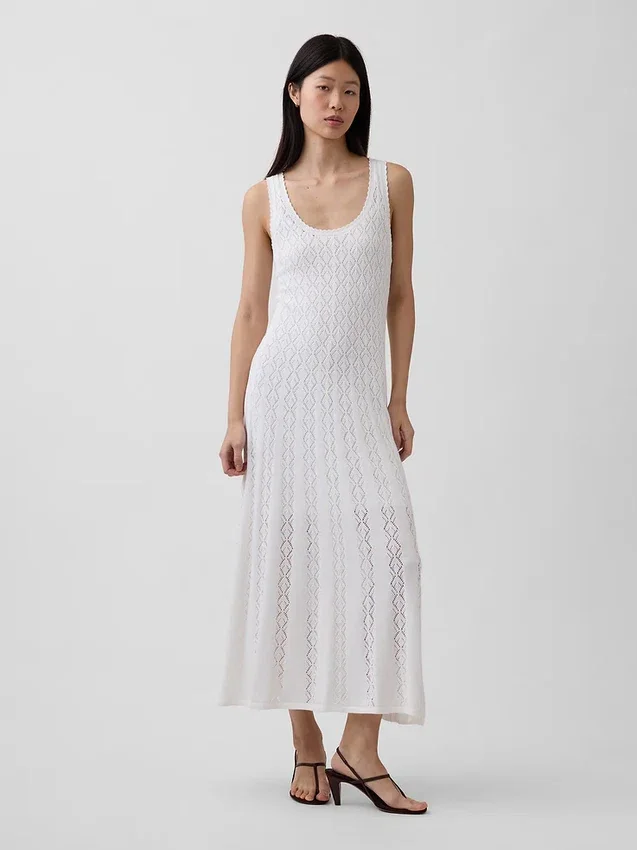 Pointelle Maxi Elbise