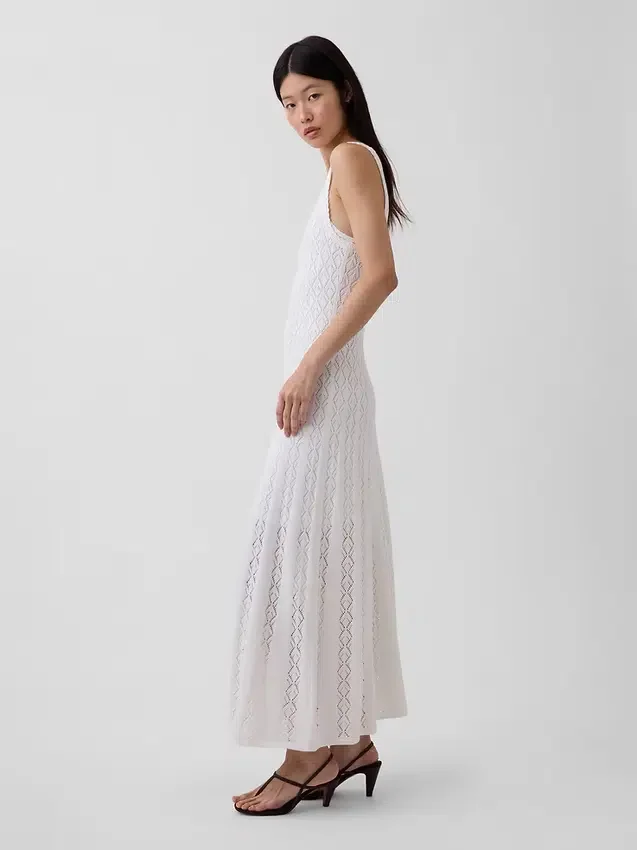 Pointelle Maxi Elbise