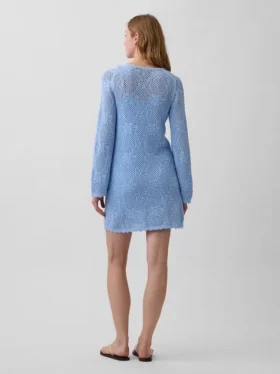 Pointelle Mini Kazak Elbise