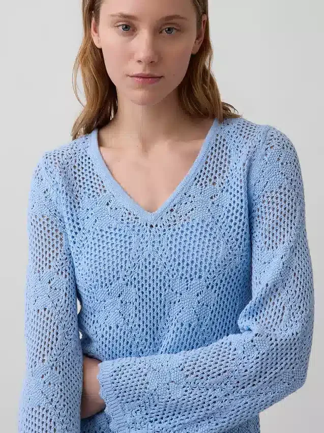 Pointelle Mini Kazak Elbise