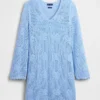 Pointelle Mini Kazak Elbise