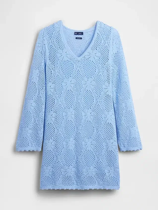 Pointelle Mini Kazak Elbise