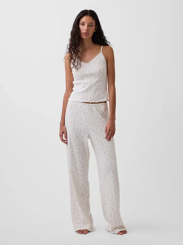 Pointelle Pijama Pantolonları