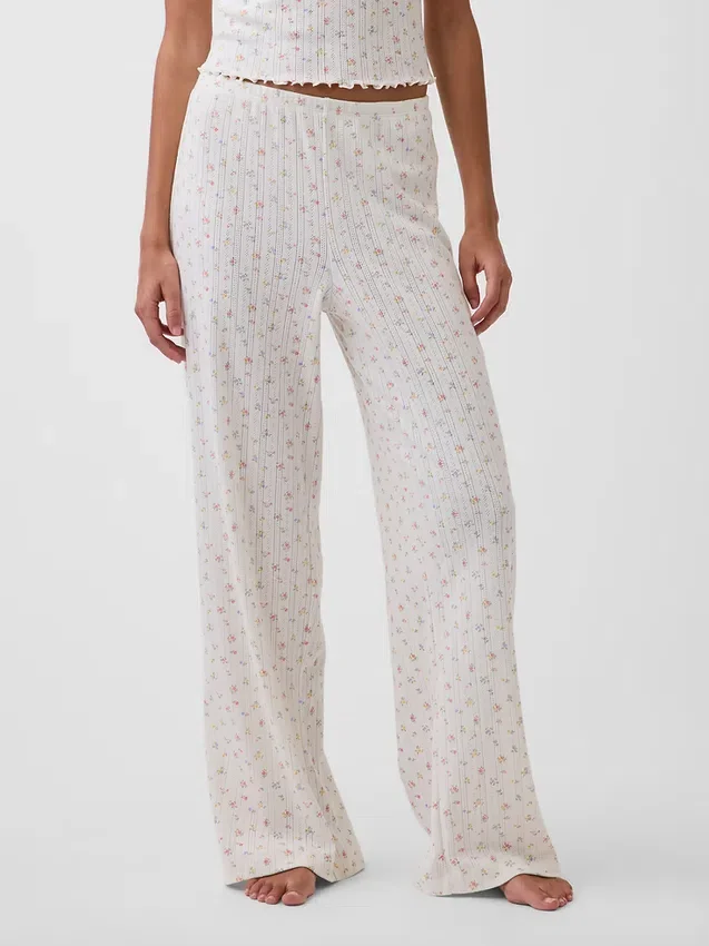 Pointelle Pijama Pantolonları