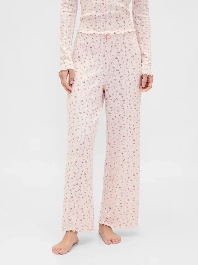 Pointelle Pijama Pantolonları