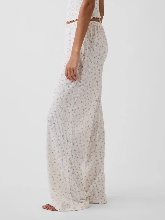 Pointelle Pijama Pantolonları