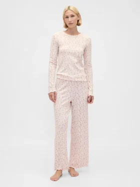 Pointelle Pijama Üst Giyim