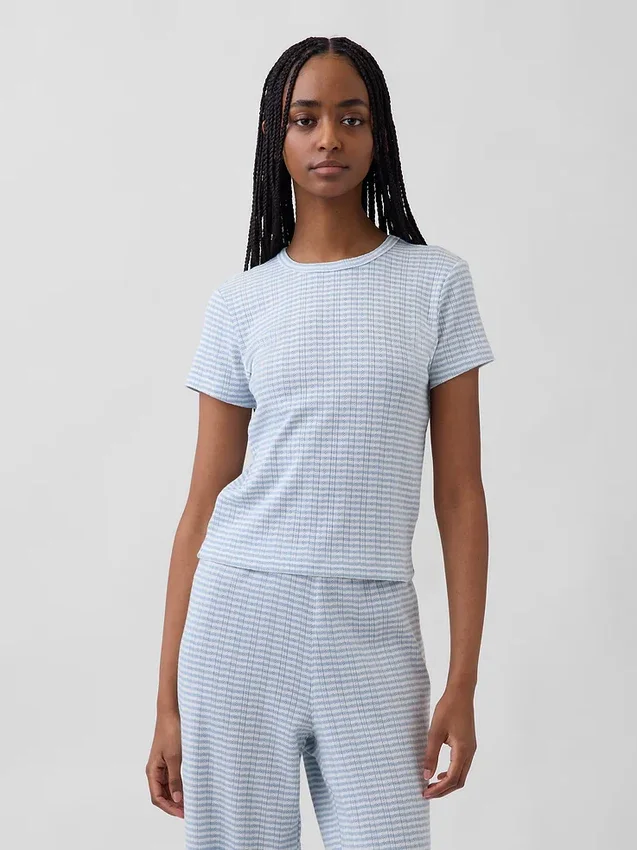 Pointelle Pijama Tişörtü