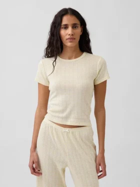 Pointelle Pijama Tişörtü