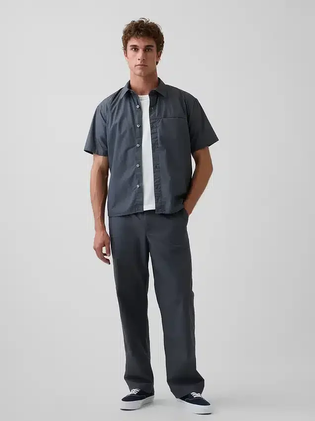 Poplin '90'lar Gevşek Pantolon
