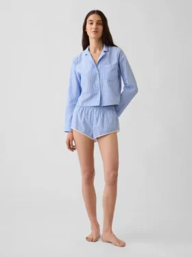 Poplin Bloomer Pijama Şortu