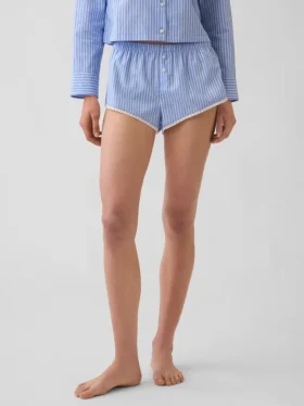 Poplin Bloomer Pijama Şortu