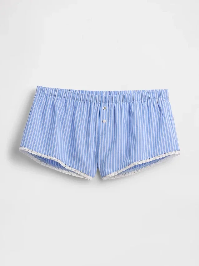 Poplin Bloomer Pijama Şortu